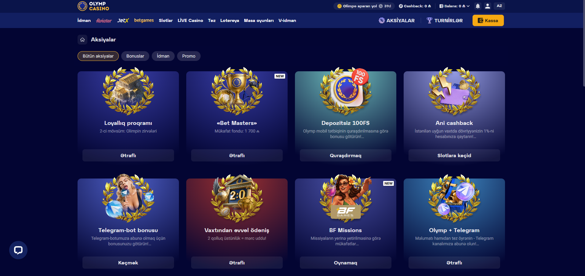 Olymp Casino ən yaxşı slotlar — Quinel tərəfindən təsdiqlənmiş RNG ilə